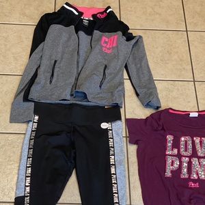 RARE PINK VS 3piece Outfit Set NWT SZ M-L